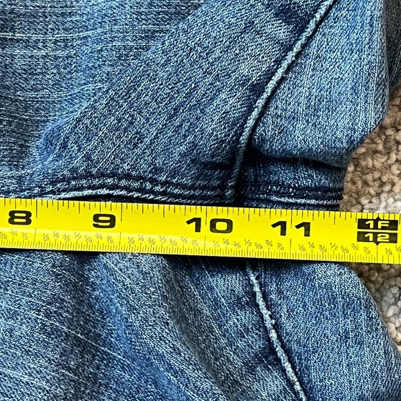 Sasson Boot Cut Boogie Flare Blue Jeans Ring My Bell Wash Womens 14 35x32 - Picture 5 of 10